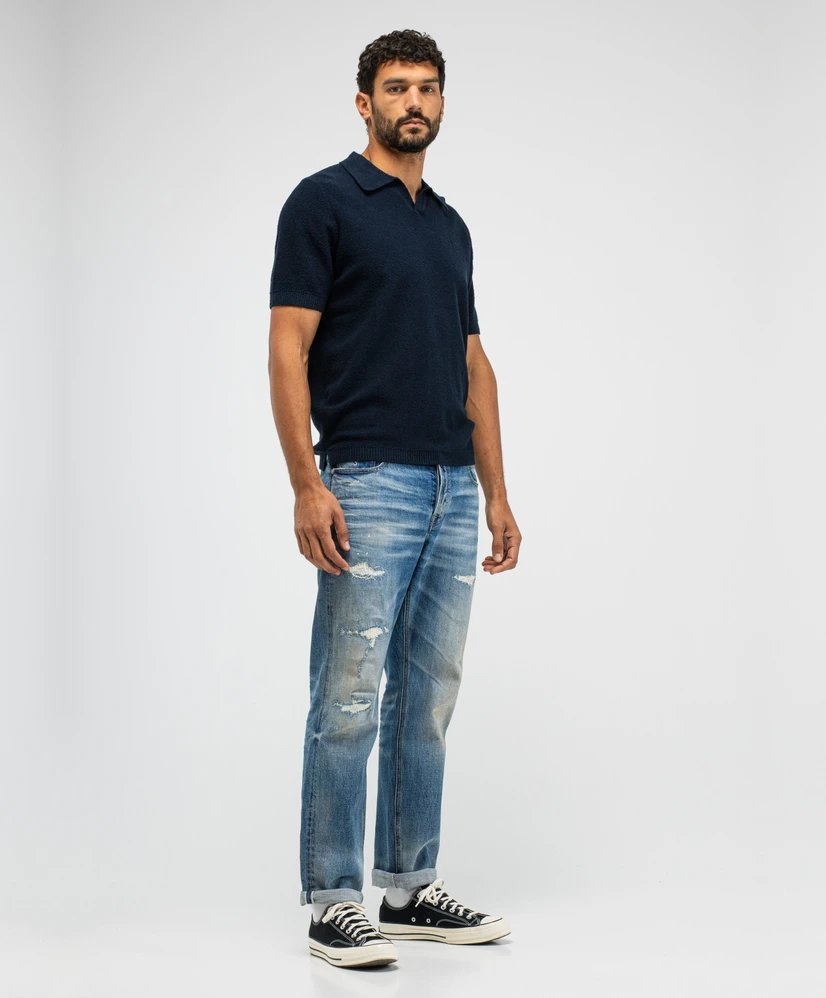 Butcher of Blue Polo Boucle Knit