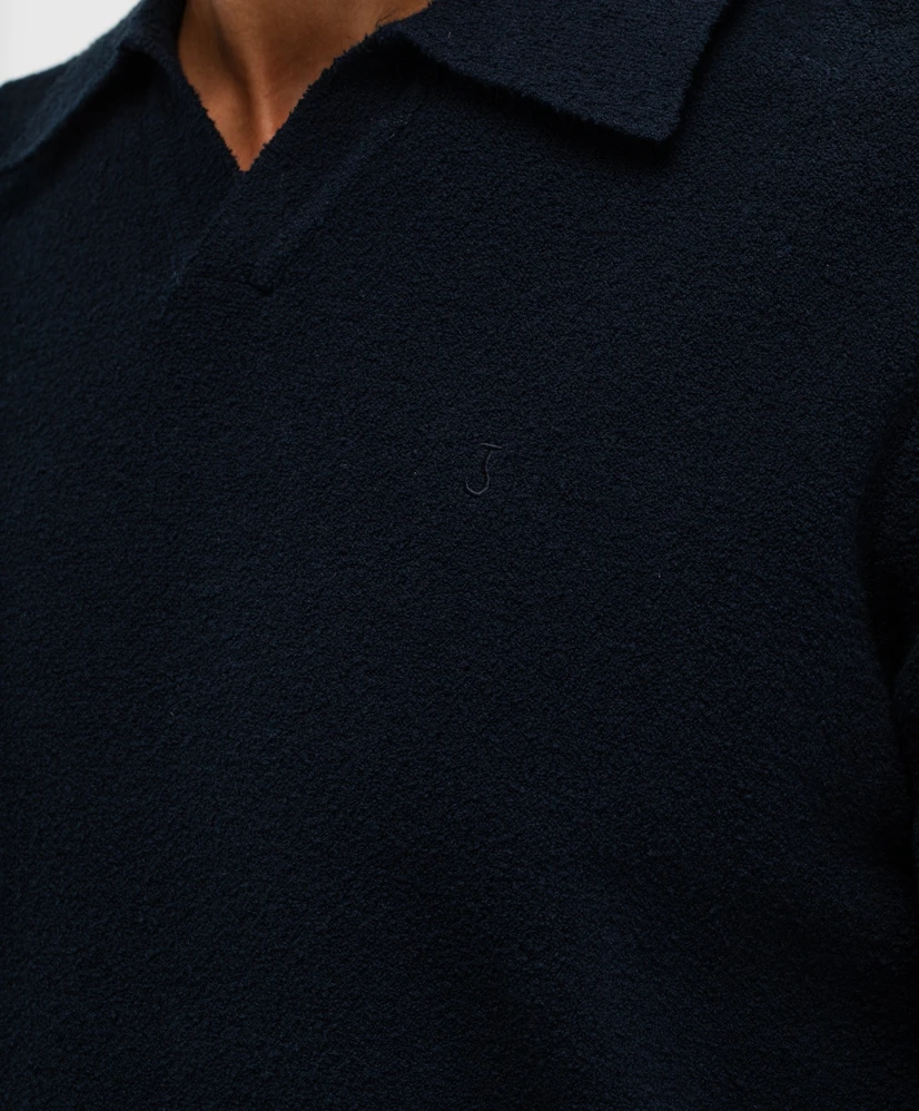 Butcher of Blue Polo Boucle Knit