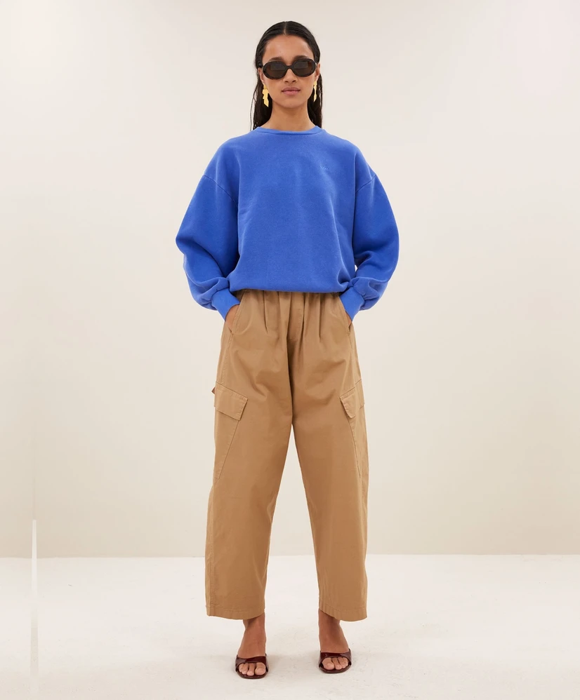 by-bar Broek Loose Fit Cargo Matcha