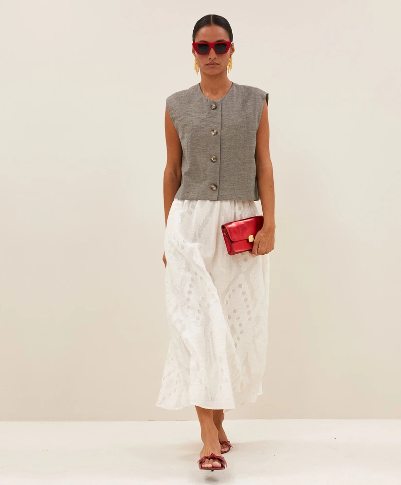 by-bar Gilet Nori Melange