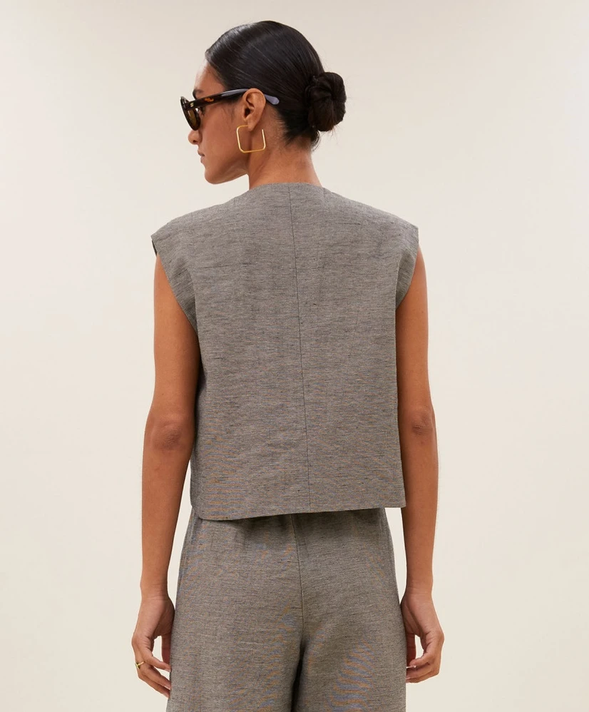 by-bar Gilet Nori Melange