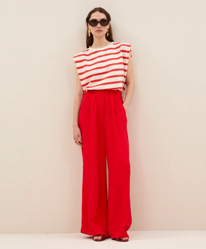 by-bar Pantalon Benji Satin Stripe