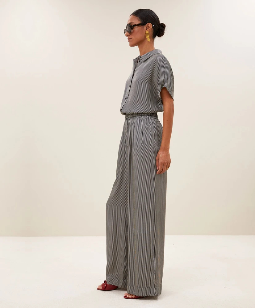 by-bar Pantalon Benji Silky Stripe