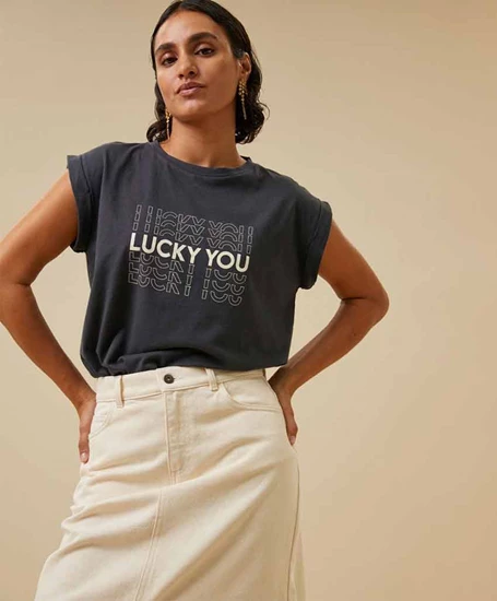 by-bar T-shirt Thelma Lucky You