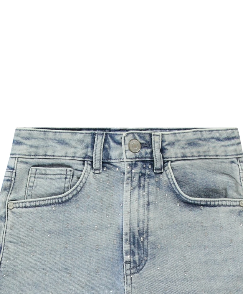 Cars Jeans Short Rhinestone