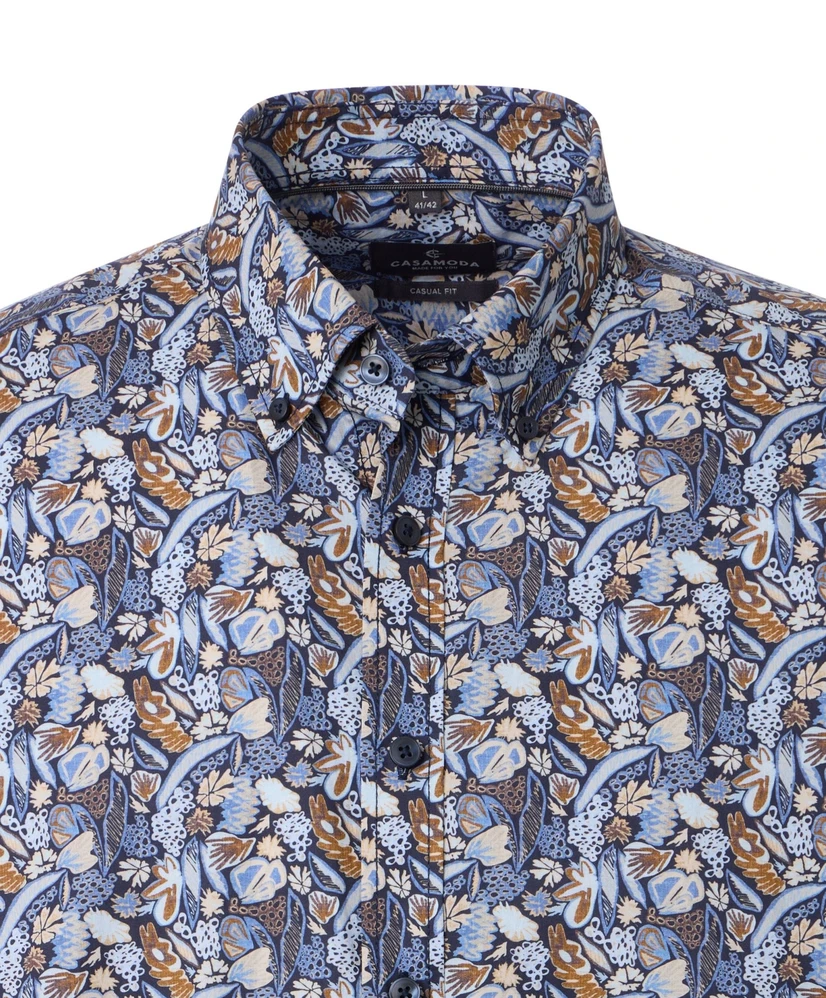 Casa Moda Overhemd Casual Fit Flowers