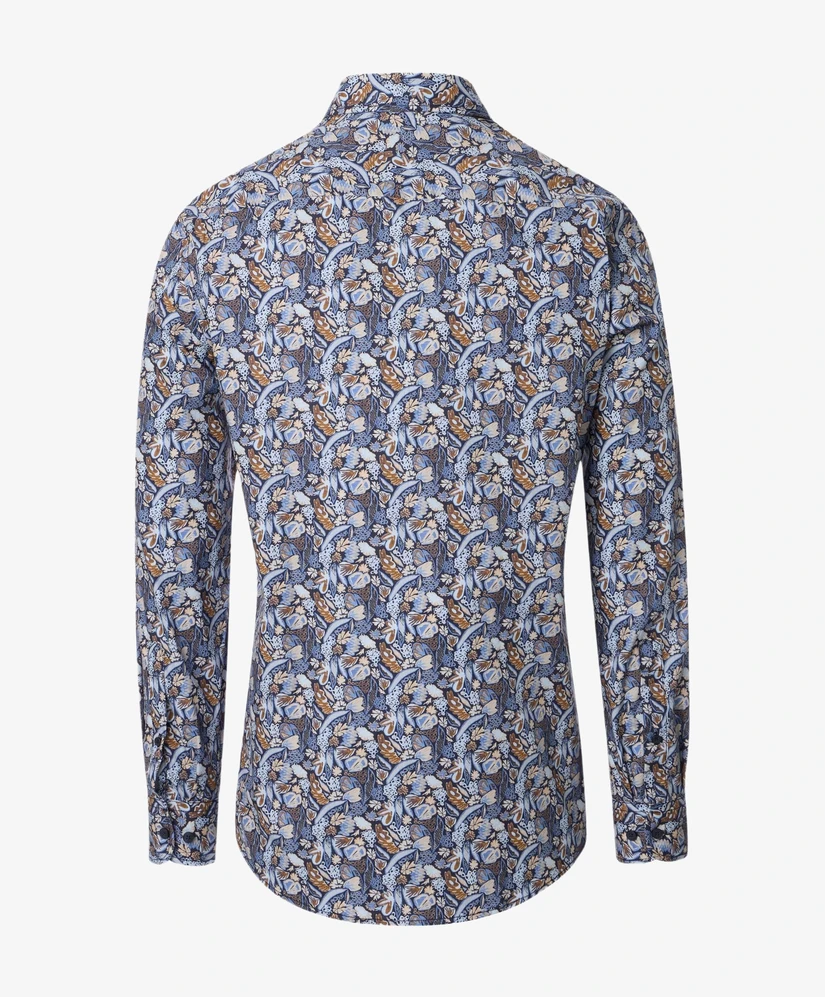Casa Moda Overhemd Casual Fit Flowers