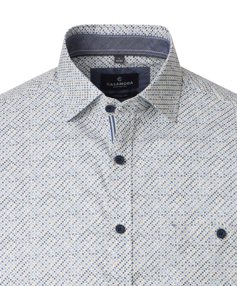Casa Moda Overhemd Subtiele Print