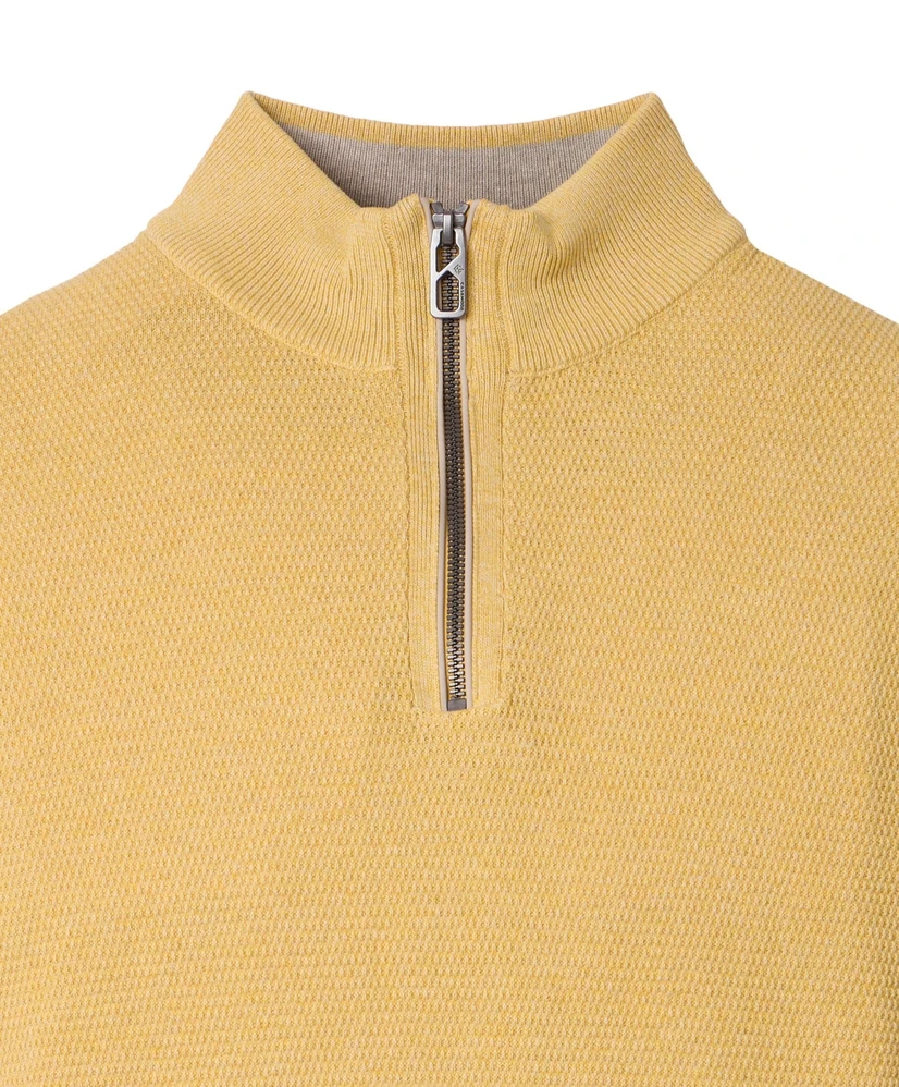 Casa Moda Trui Half Zip Troyer Effen