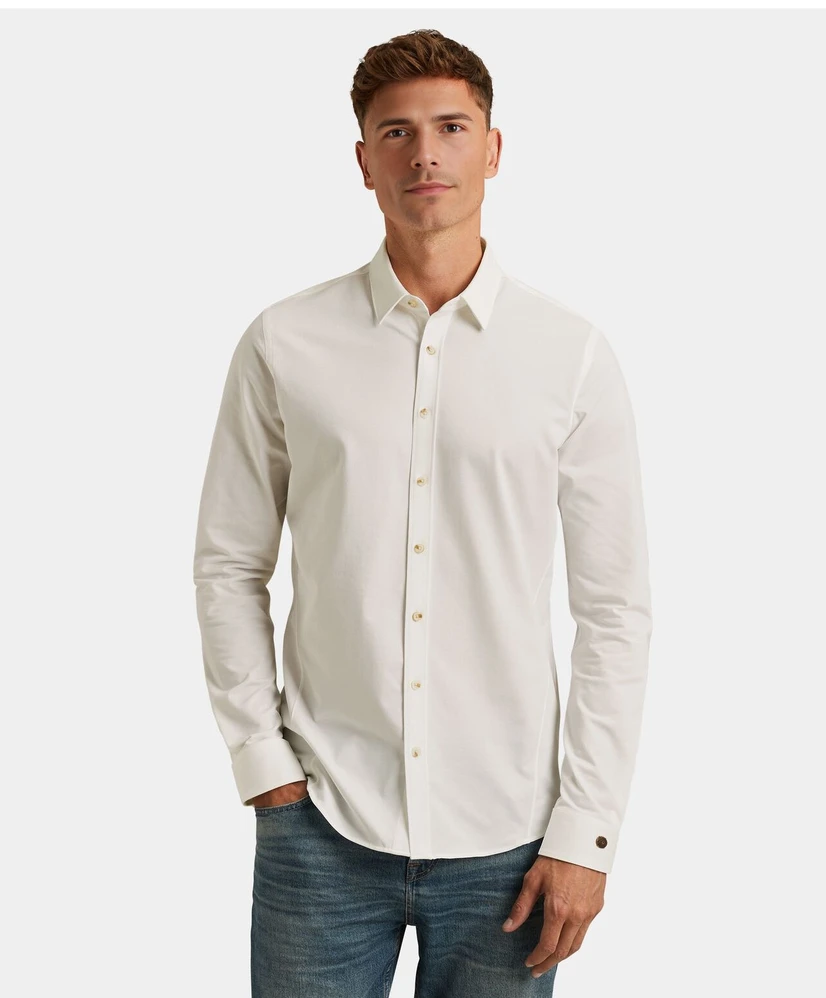 Cast Iron Overhemd Twill Jersey