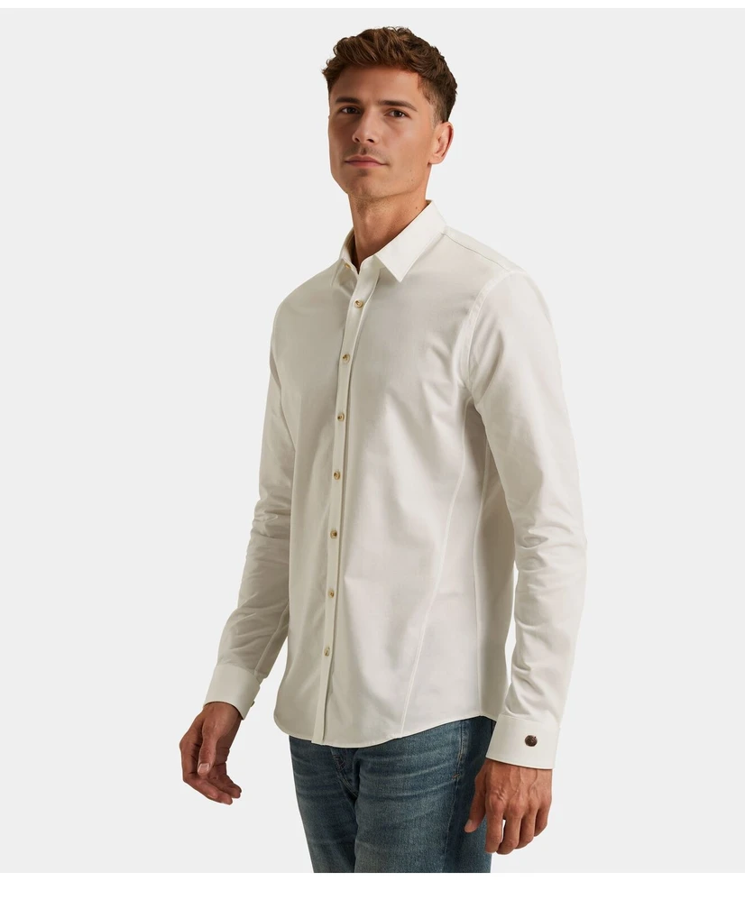 Cast Iron Overhemd Twill Jersey