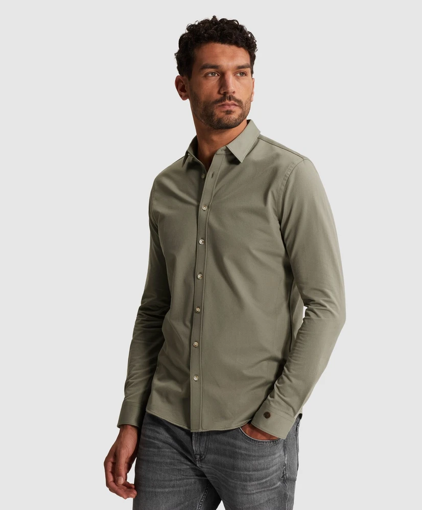 Cast Iron Overhemd Twill Jersey