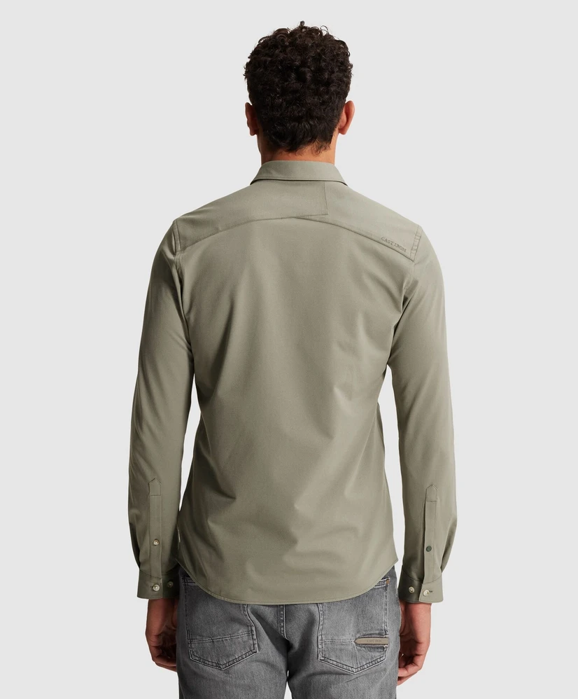 Cast Iron Overhemd Twill Jersey