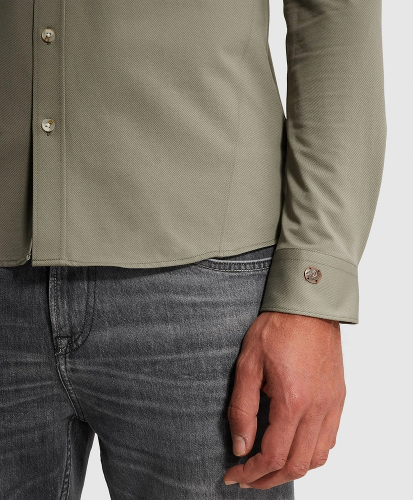 Cast Iron Overhemd Twill Jersey