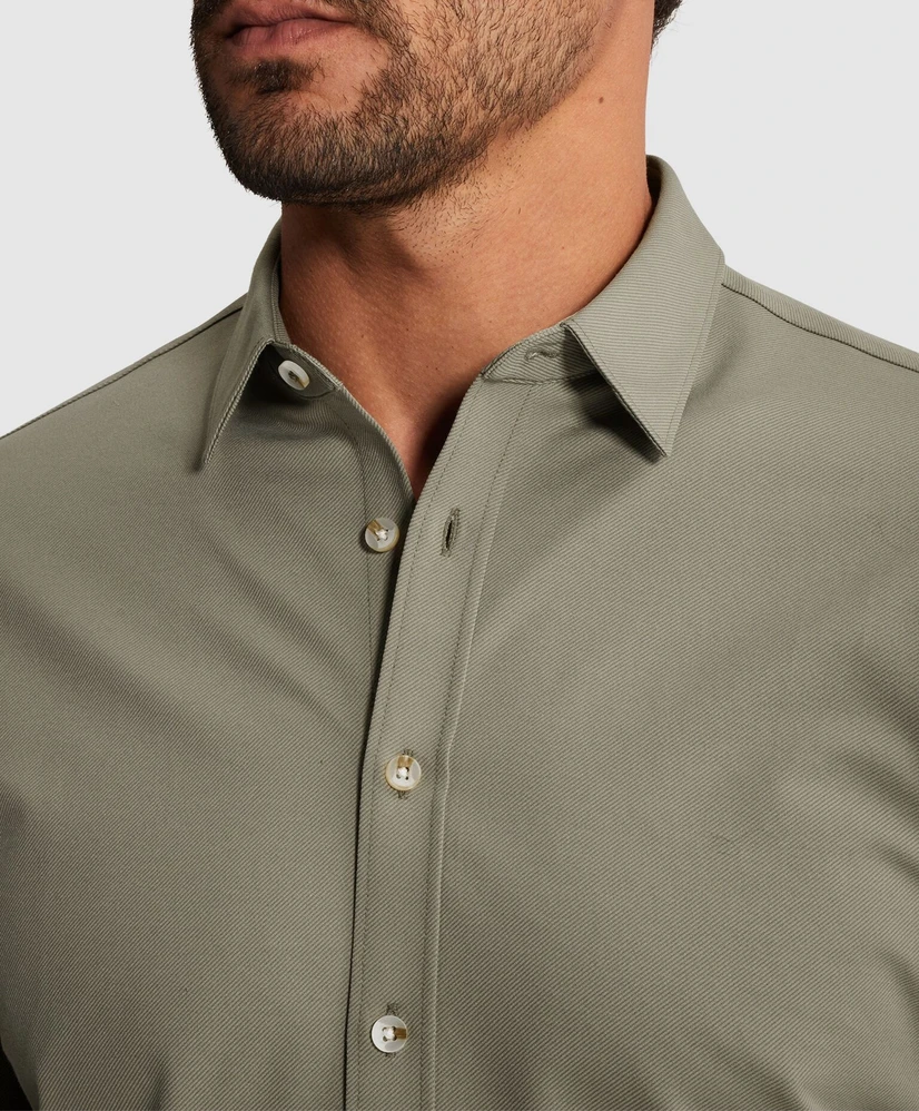 Cast Iron Overhemd Twill Jersey