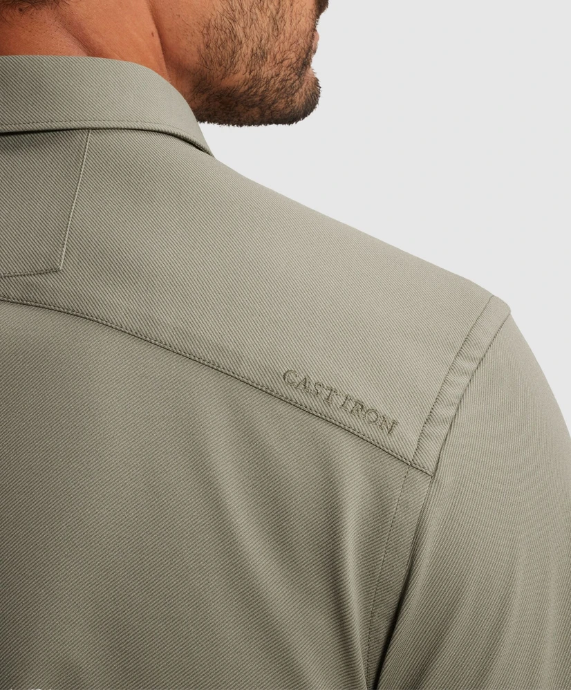 Cast Iron Overhemd Twill Jersey