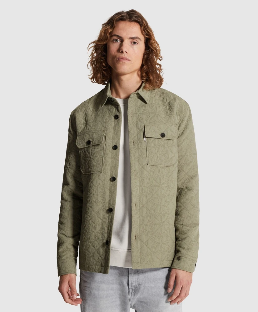 Cast Iron Overshirt Jacquard Patroon