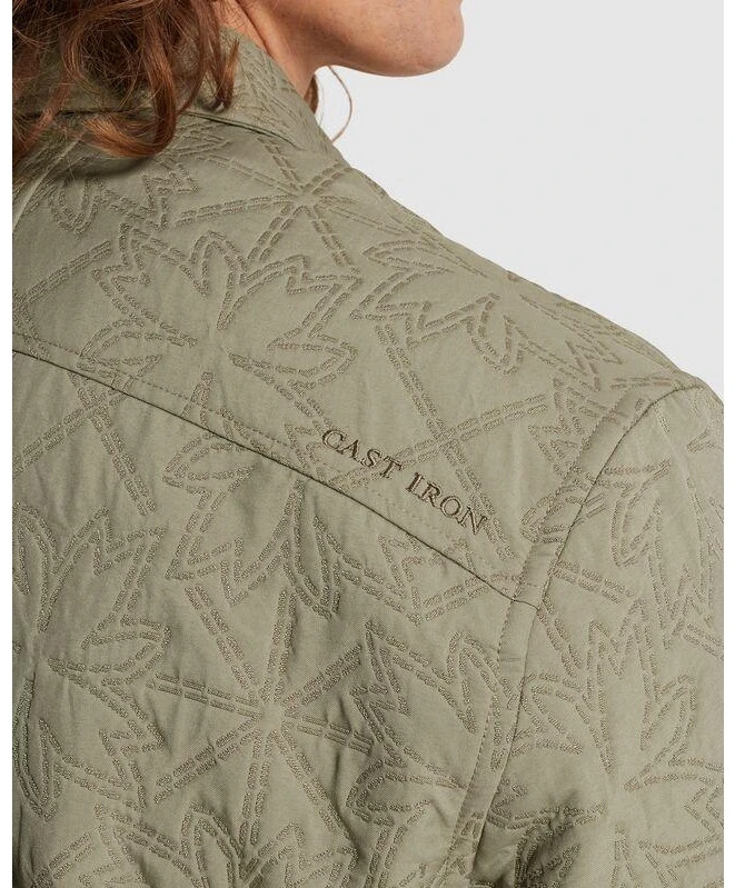 Cast Iron Overshirt Jacquard Patroon