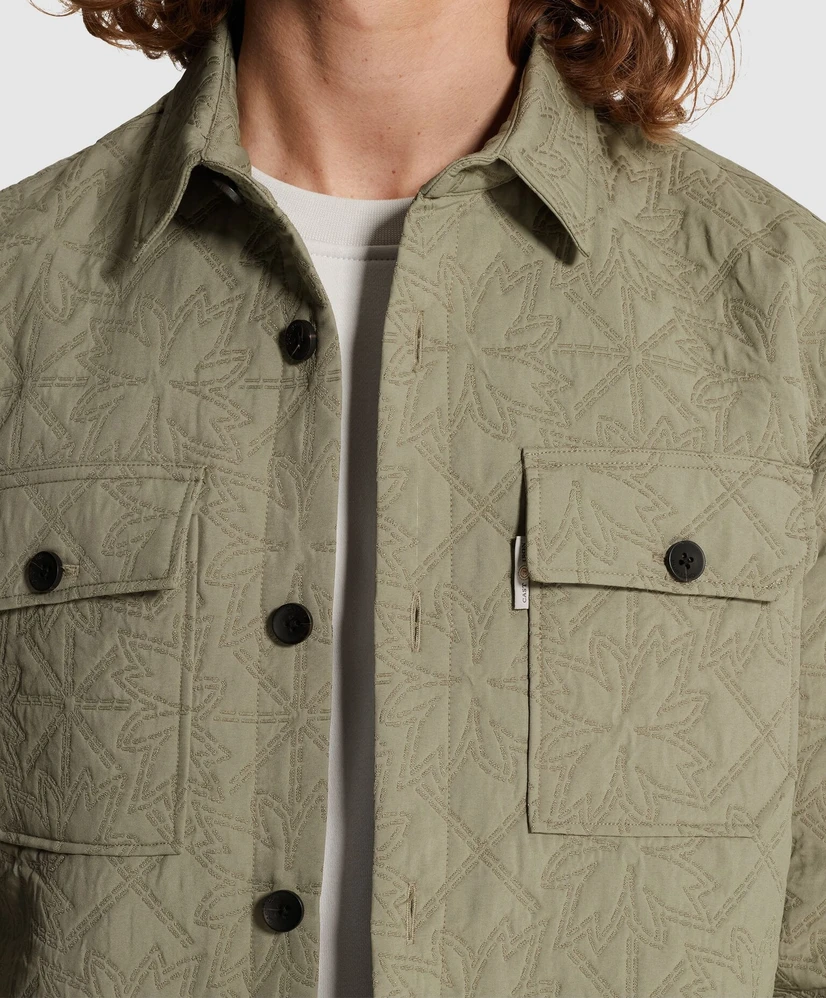 Cast Iron Overshirt Jacquard Patroon