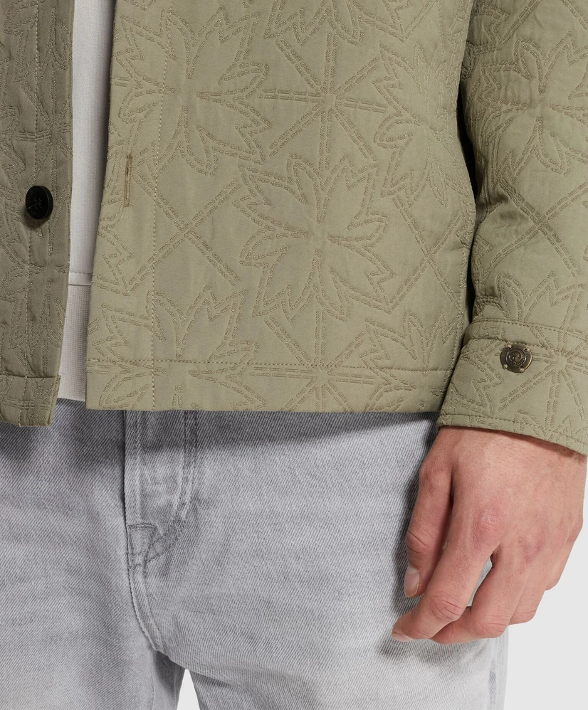 Cast Iron Overshirt Jacquard Patroon