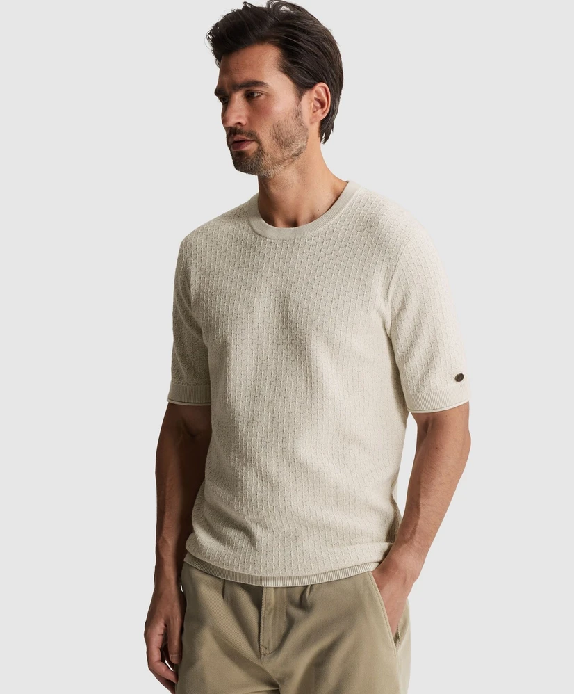 Cast Iron T-shirt Allover Structuur