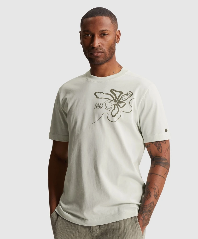 Cast Iron T-shirt Flower