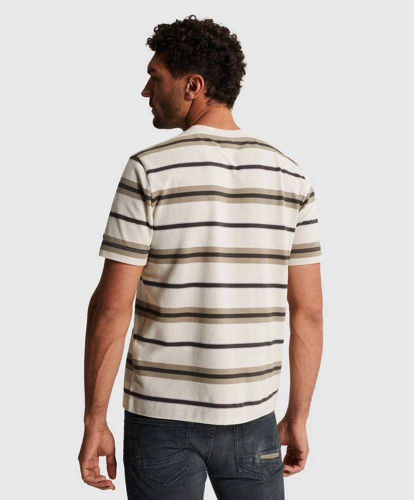 Cast Iron T-shirt Stripe Waffle