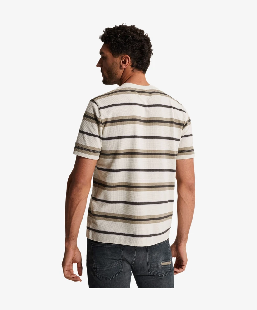 Cast Iron T-shirt Stripe Waffle