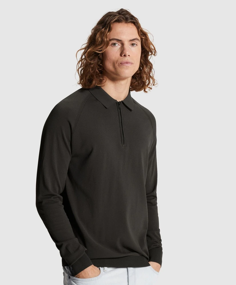 Cast Iron Trui Half-Zip Raglan