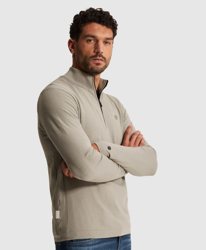 Cast Iron Trui Half-Zip Slim Fit