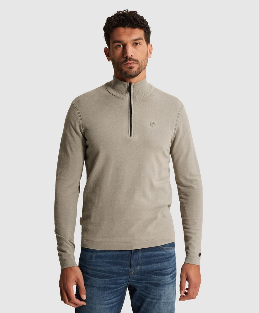 Cast Iron Trui Half-Zip Slim Fit