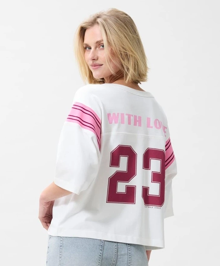 Catwalk Junkie T-shirt Football Graphic