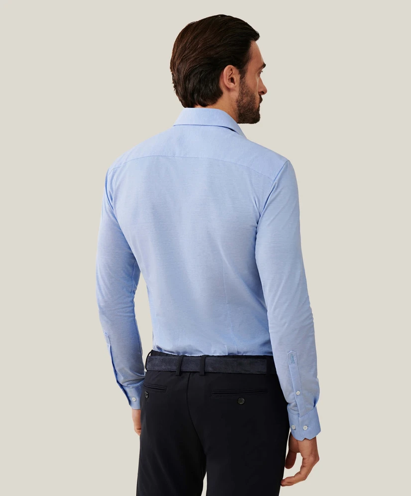 Cavallaro Napoli Overhemd Pique Slim Fit