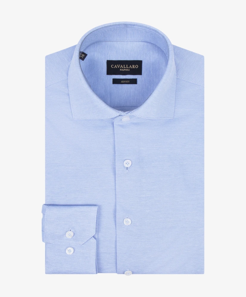 Cavallaro Napoli Overhemd Pique Slim Fit