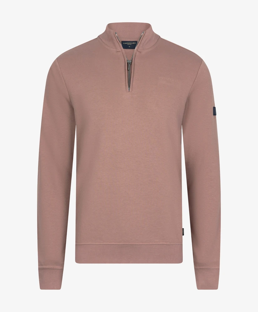 Cavallaro Napolli Half Zip Sweater Diagono