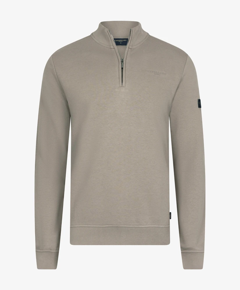 Cavallaro Napolli Half Zip Sweater Diagono