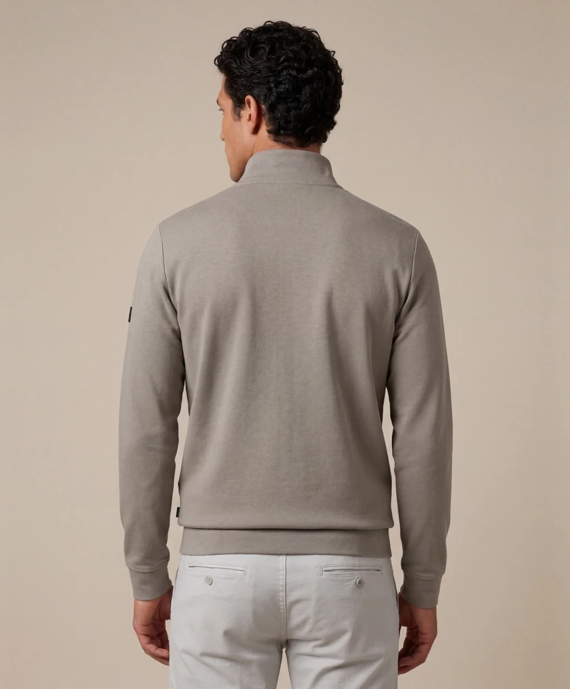 Cavallaro Napolli Half Zip Sweater Diagono