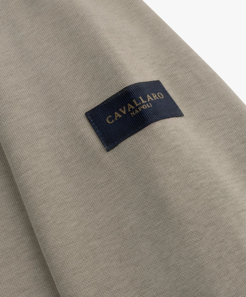 Cavallaro Napolli Half Zip Sweater Diagono