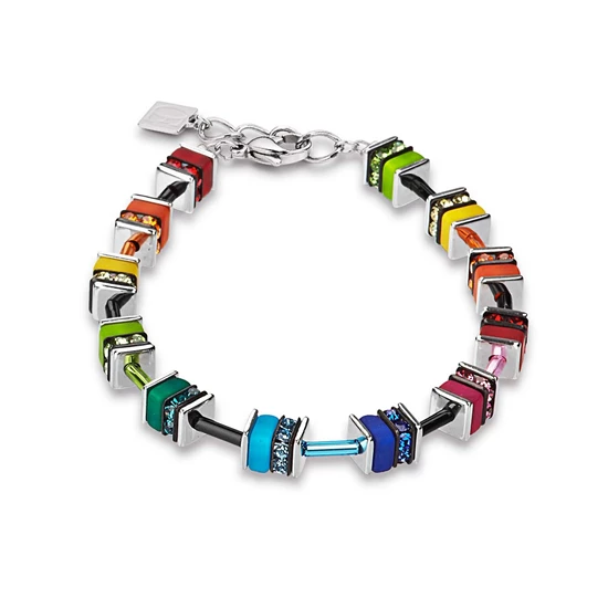 Coeur de Lion Geocube Armband - Multicolor 4409/30