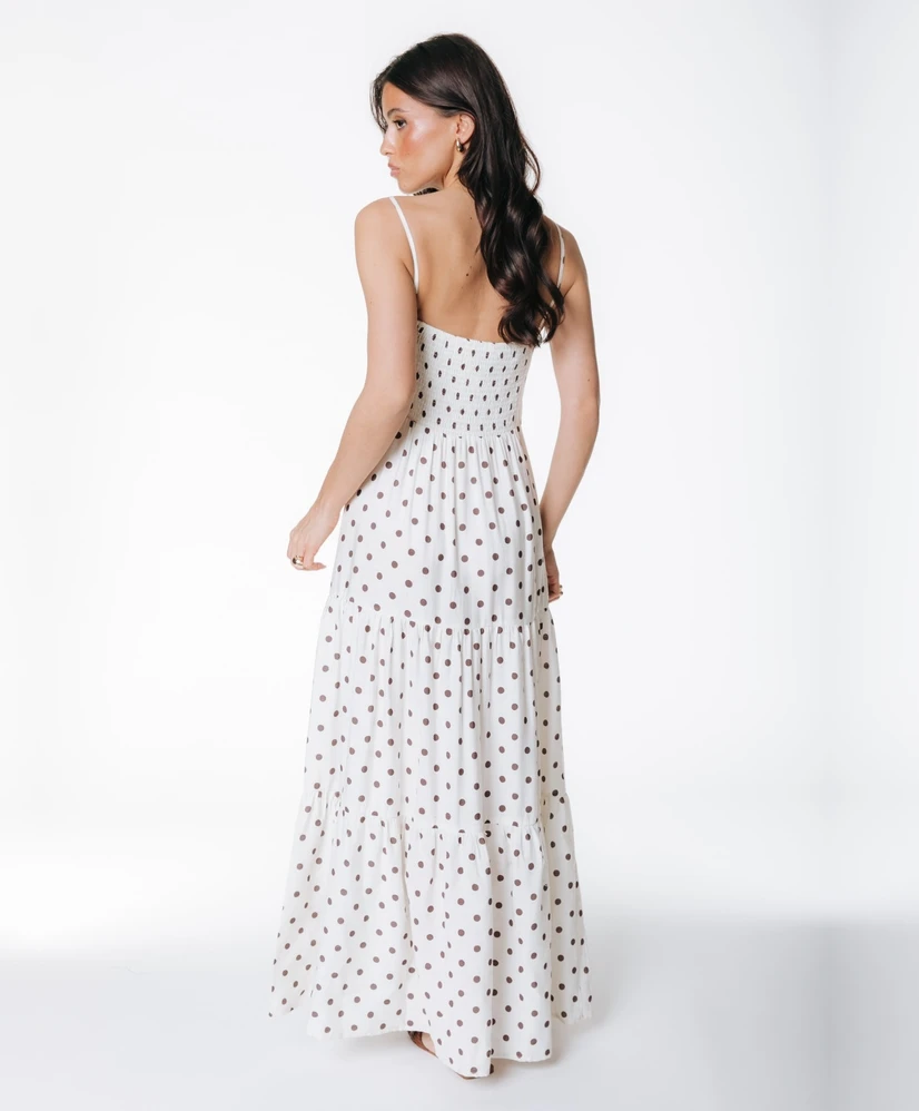 Colourful Rebel Maxi Jurk Fenna Polkadot