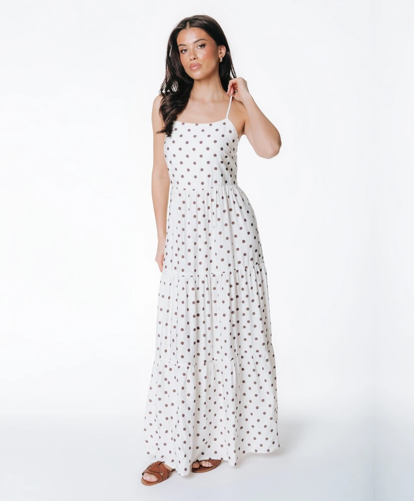 Colourful Rebel Maxi Jurk Fenna Polkadot
