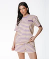 Colourful Rebel Short Jess Striped