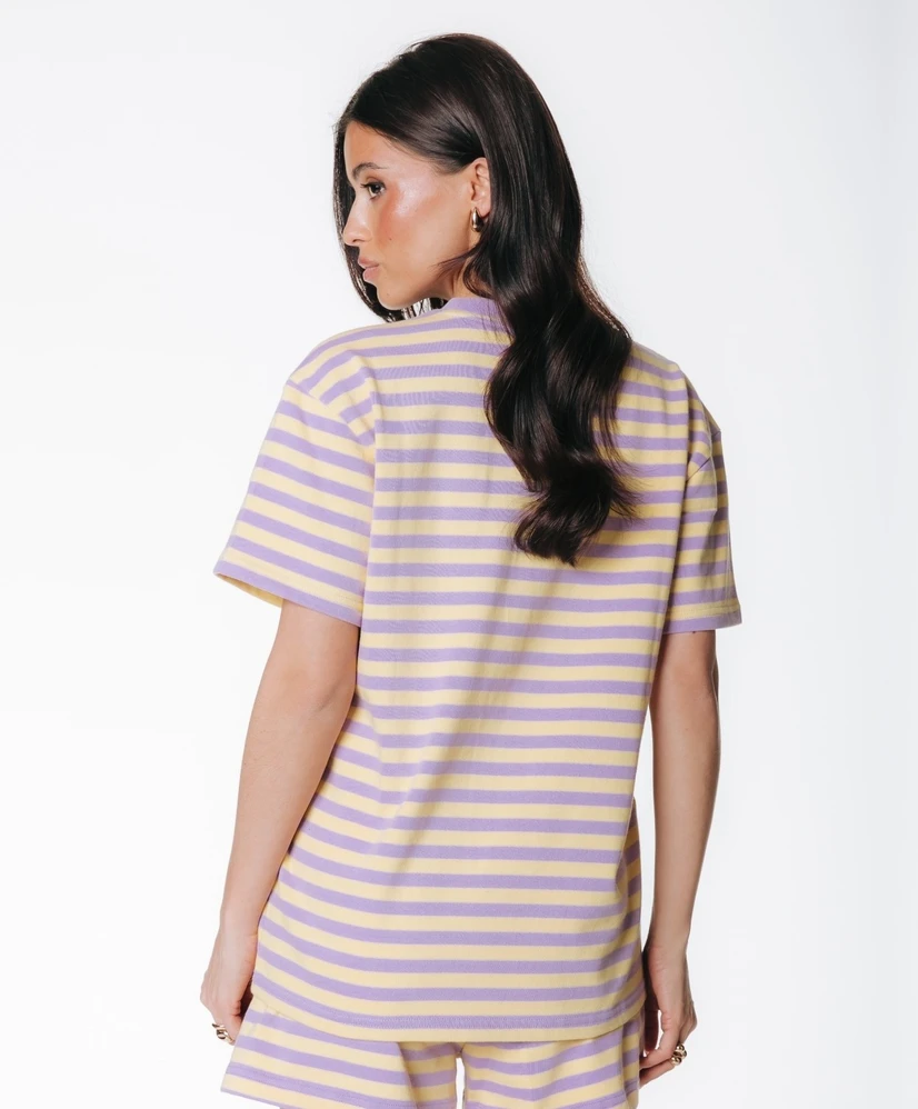 Colourful Rebel T-shirt Beach Crew Striped