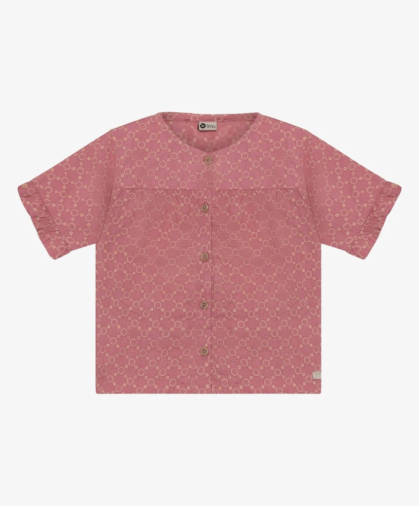 Daily7 T-shirt Ruffle Broderie