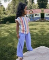 Daily7 T-shirt Terry Striped