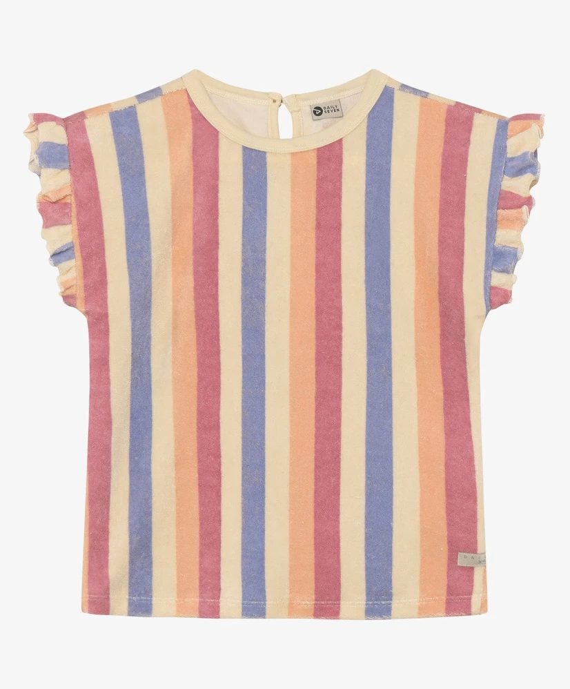 Daily7 T-shirt Terry Striped