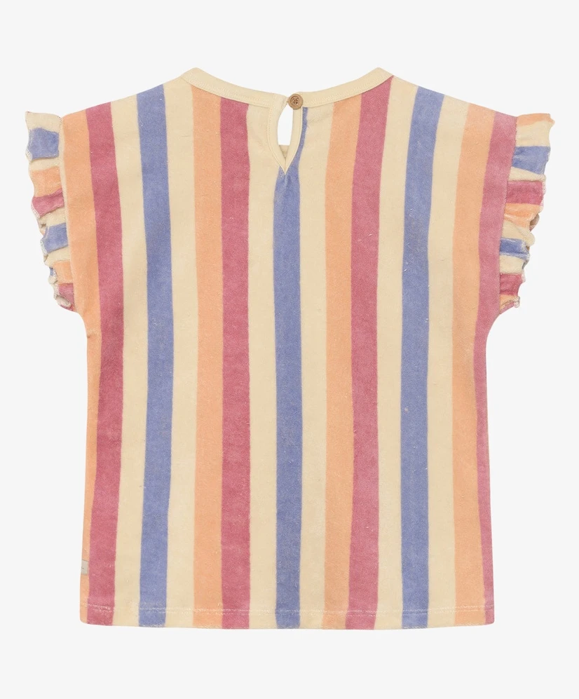 Daily7 T-shirt Terry Striped
