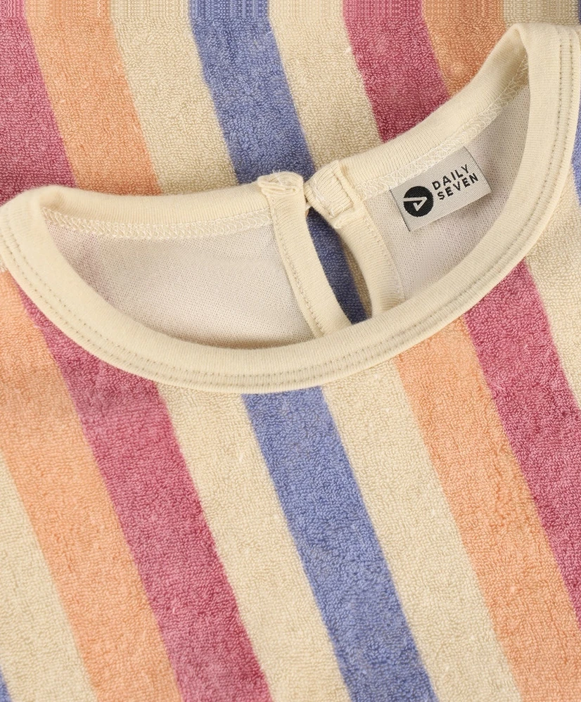 Daily7 T-shirt Terry Striped