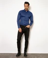 DESOTO Overhemd Effen Slim Fit