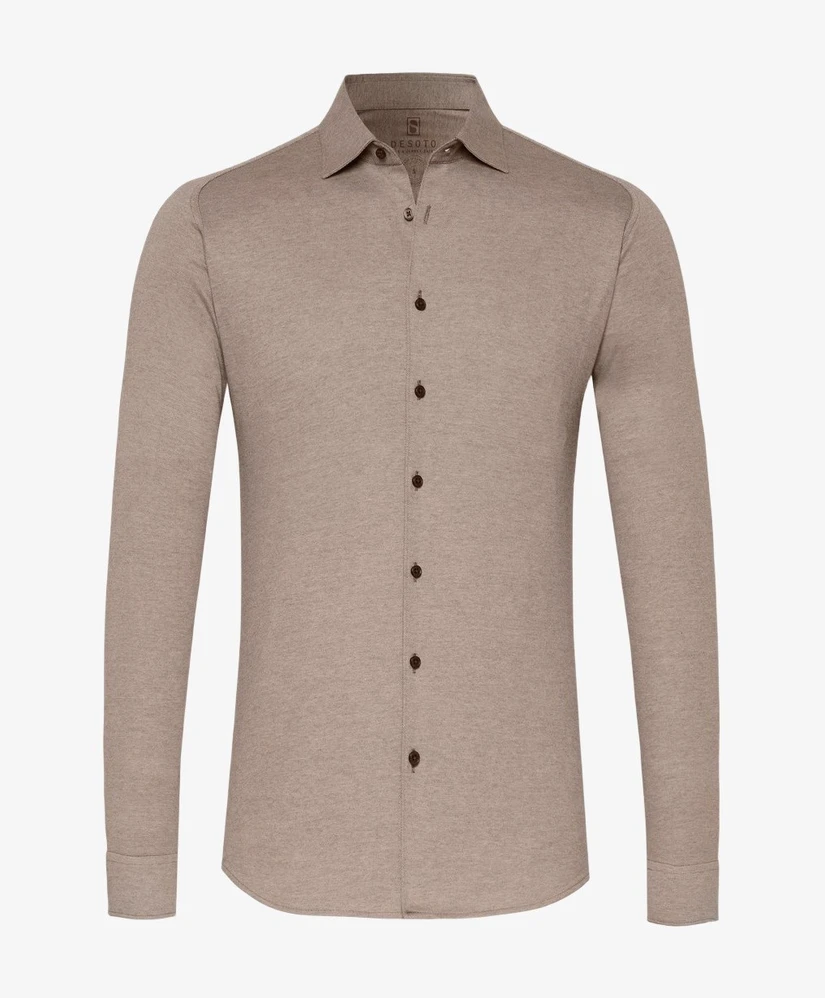 DESOTO Overhemd Effen Slim Fit